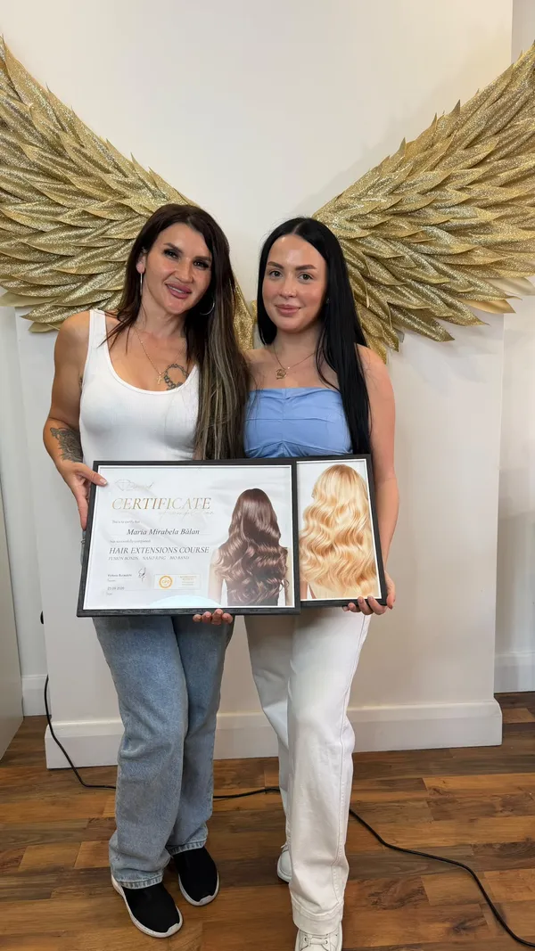 Official CPD Accredited Certificate of Completion awarded to Maria Mirabela Balan for Hair Extensions Course